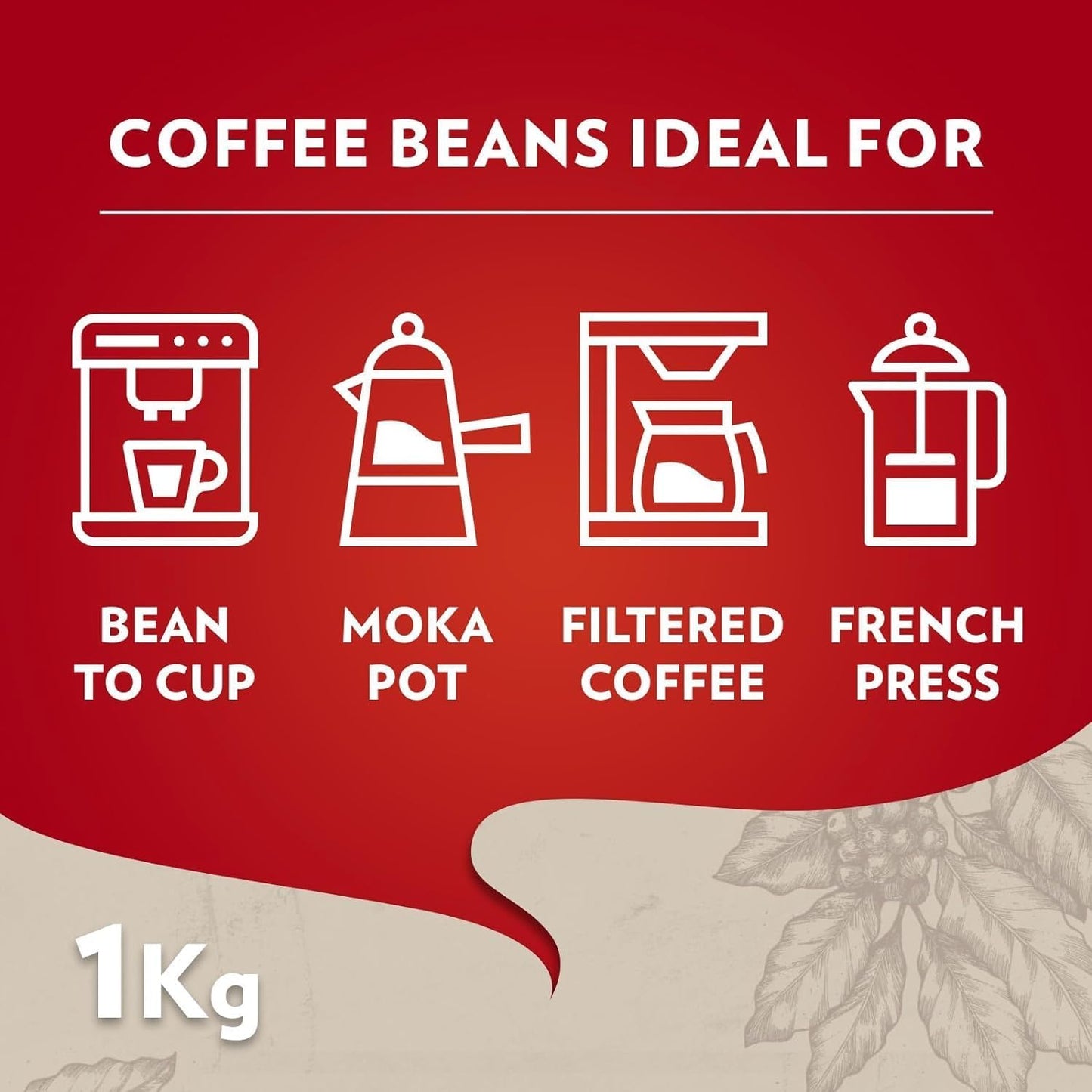 Lavazza Qualita Rossa Coffee Beans 1kg (3 Bags)